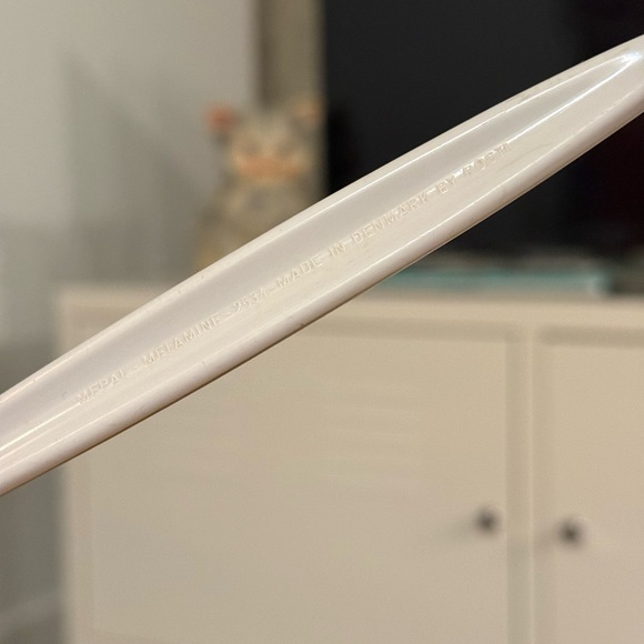 White Salad Fork Vintage Made in Denmark 1 of 2 Rösti Mepal Melamine Mixing Set - Picture 11 of 16